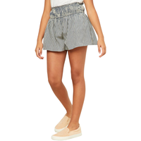 Gingham Print Smocked Waist Shorts