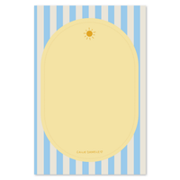 Sunny Striped 4x6 Notepad