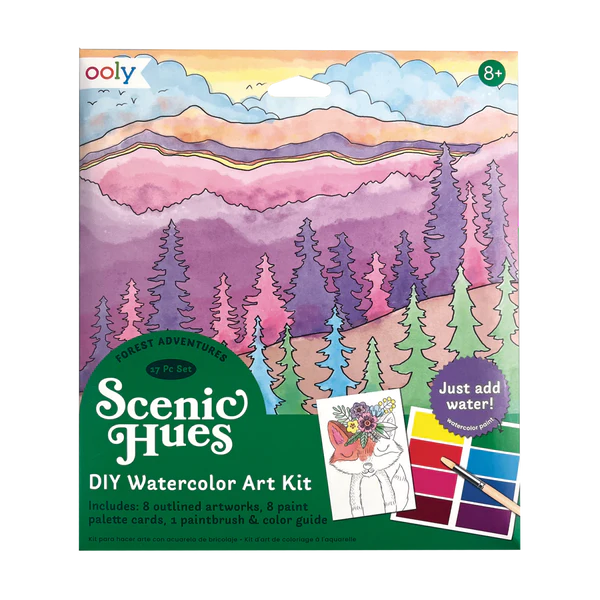 Scenic Hues D.I.Y. Watercolor Kit Forest Adventure