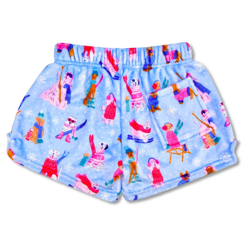 Ski Dogs Plush Shorts