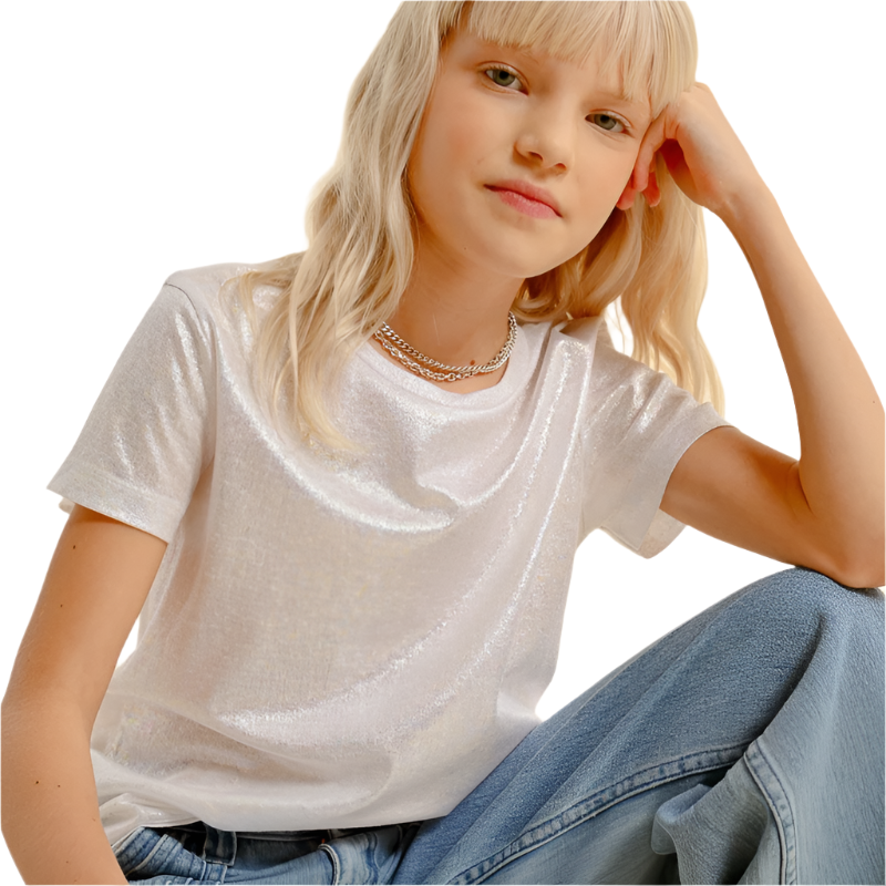 Girls Knitted Tee