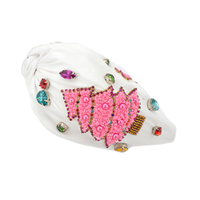 Christmas Tree Bead Headband