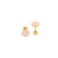 Sports Balls Stud Earrings - Softball