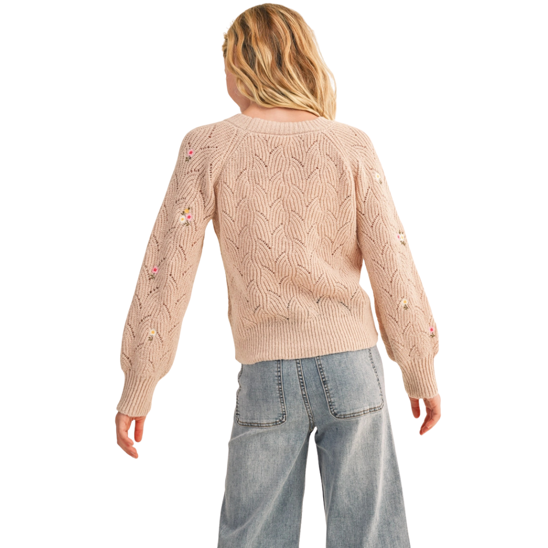 Girls Raglan Sweater