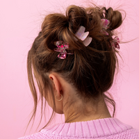 Pink Confetti Mini Claw Clips