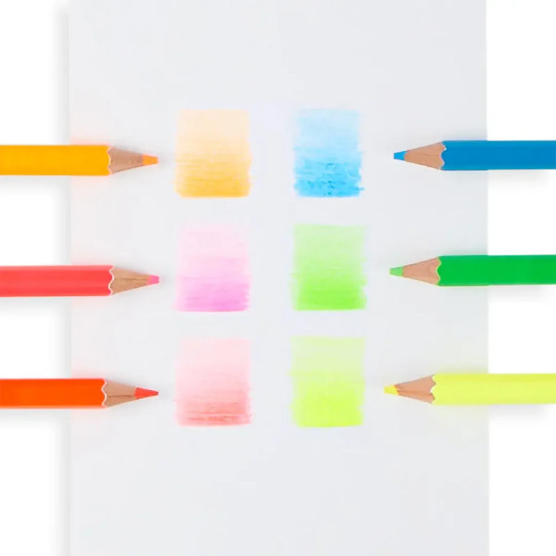 Jumbo Brights Neon  Colored Pencils - Set of 6