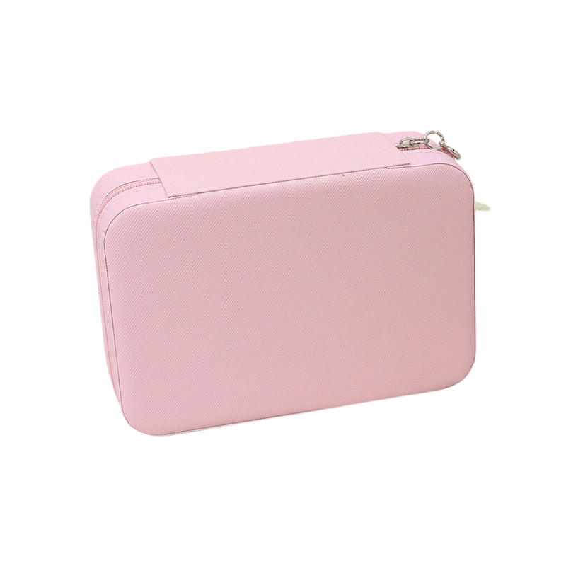 Faux Leather Portable Jewelry Box