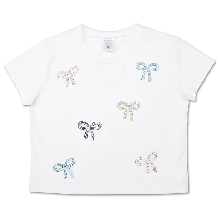 Sparkling Bows White T-Shirt