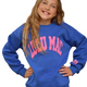 Royal Blue/Pink Puff