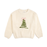 Coquette Christmas Tree Knit Sweater