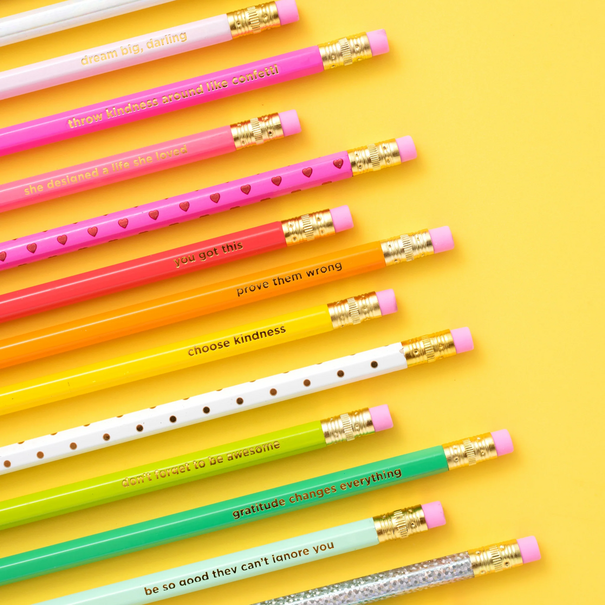 Motivational Pencil Set