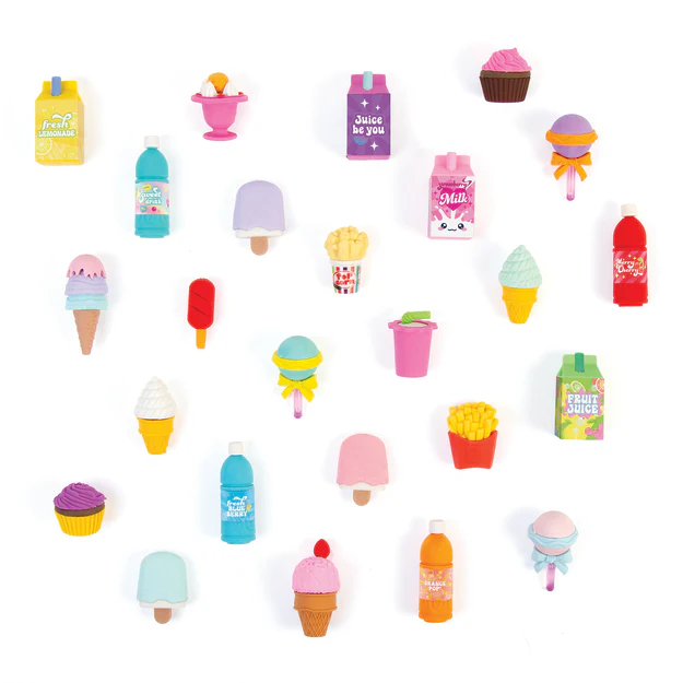 Snacks N' Sweets Eraser Set