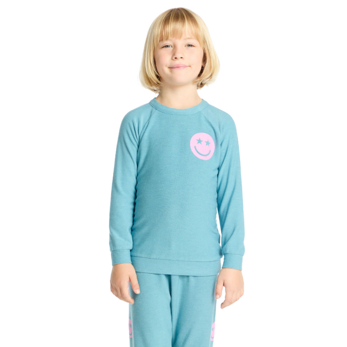 Star Smiley Cozy Knit Pullover