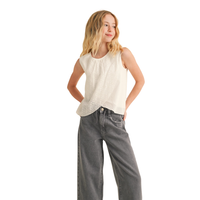 Sleeveless Tulip Top