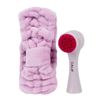 Goal to Glow Facial Brush & Headband Set - Purple