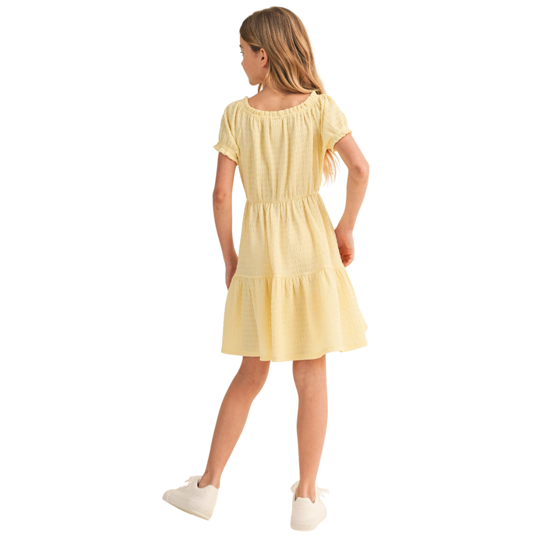 Puff Sleeve Tiered Dress