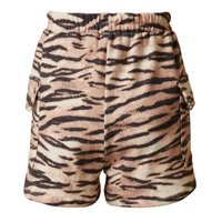 Smithsonian Tiger Print Knit Shorts
