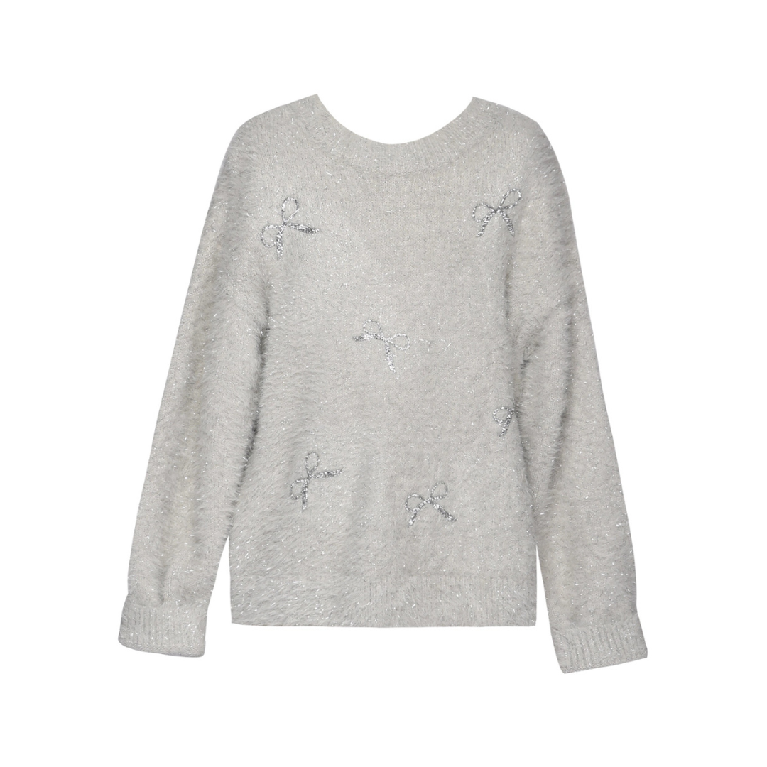 Fuzzy Metallic Sweater