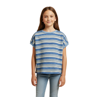 Textured Multi Stripe Boxy Tank