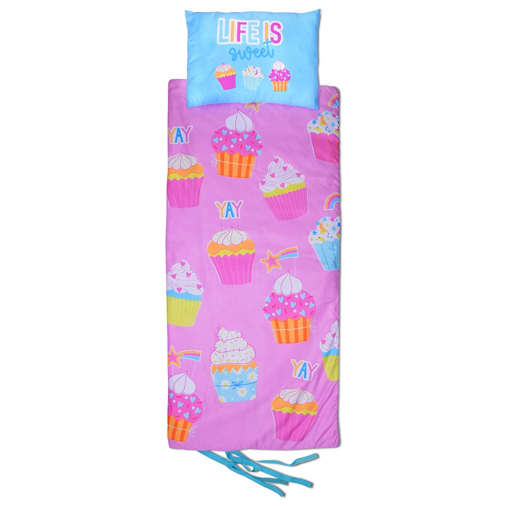 Cupcake Party Sleeping Bag Set