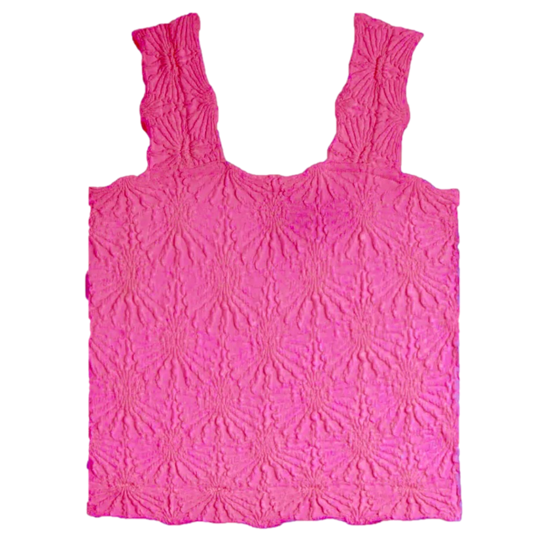 Seamless Floral Textured Tank