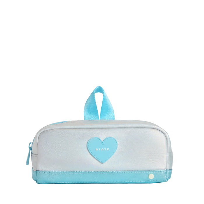Clinton Pencil Case - Blue Iridescent