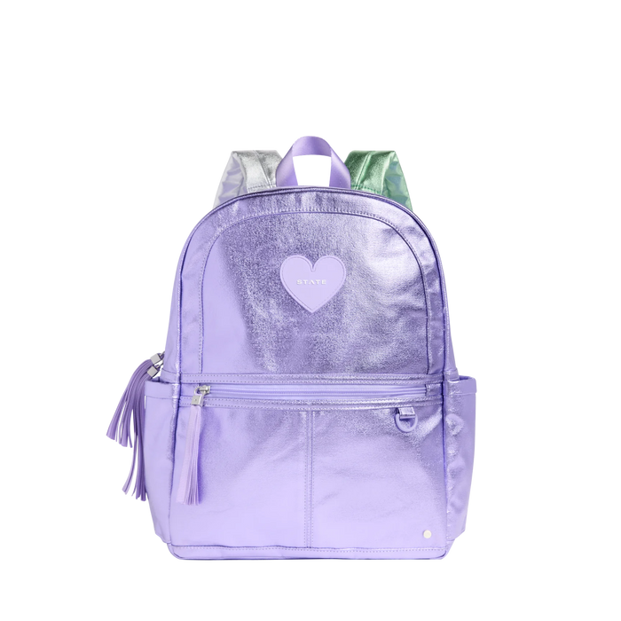 Kane Double Pocket Backpack - Lilac