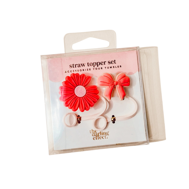 Straw Topper Set - Bubblegum