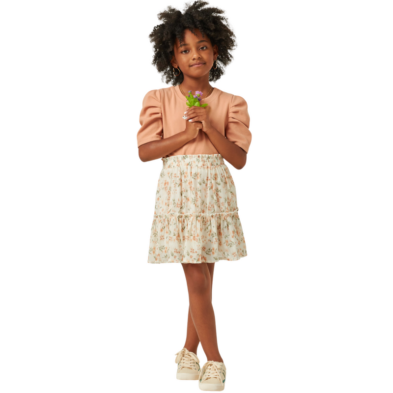 Rib Puff Short Sleeve Top