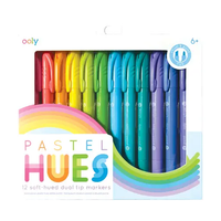 Pastel Hues Markers - Set of  12