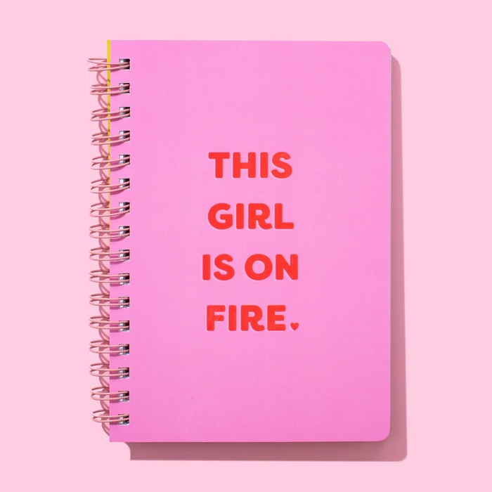 Spiral Notebook - "This Girl Is On Fire"