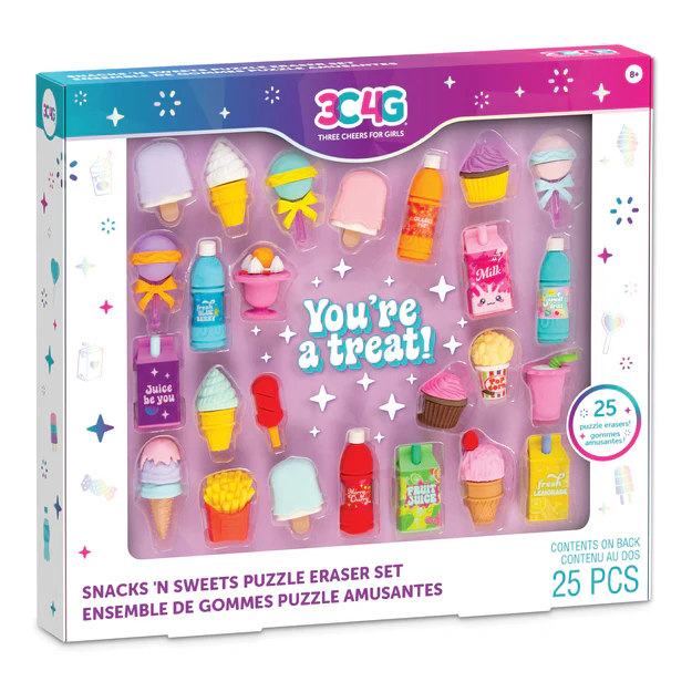 Snacks N' Sweets Eraser Set