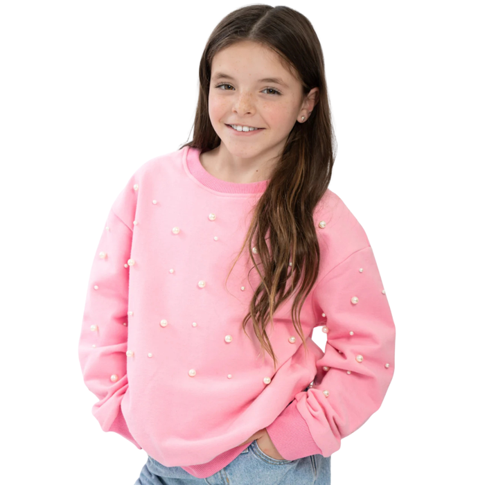 Crew Neck Sweatshirt - Multi Size Pearls