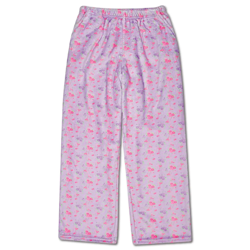 Forever Floral Plush Pants L