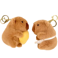 Cafe Bakery Capybara Keychain Bag Charm