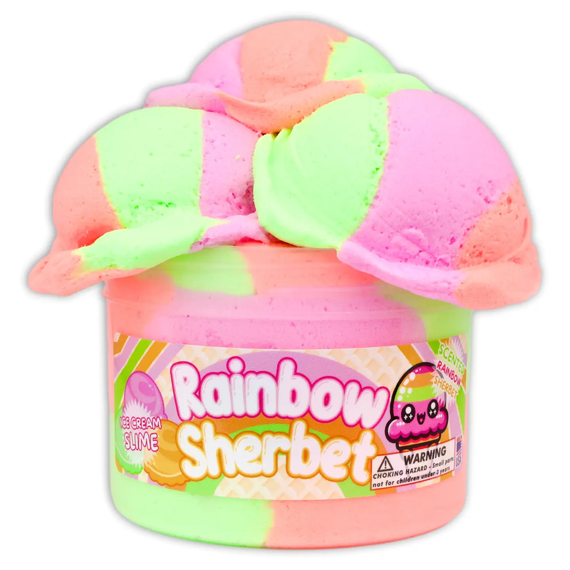 Rainbow Sherbert Slime