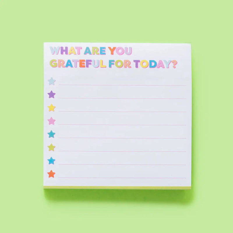 Gratitude Sticky Reminder Pad