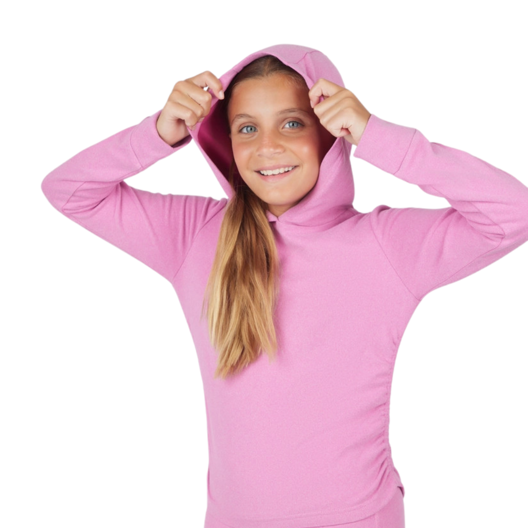 Yogalicious Tween Girls Melange Hoodie