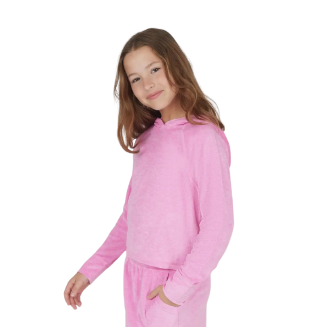 Girls Velour Hoodie