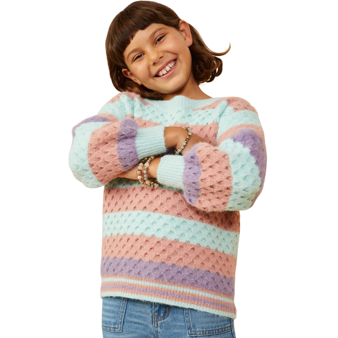 Color Block Chunky Sweater