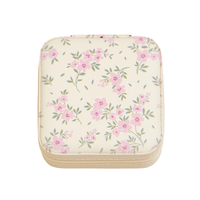 Flower Pattern Jewelry Box -Travel Size