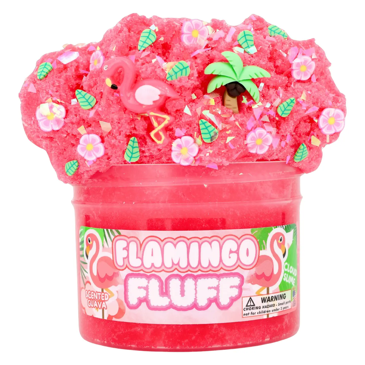Flamingo Fluff Cloud Slime