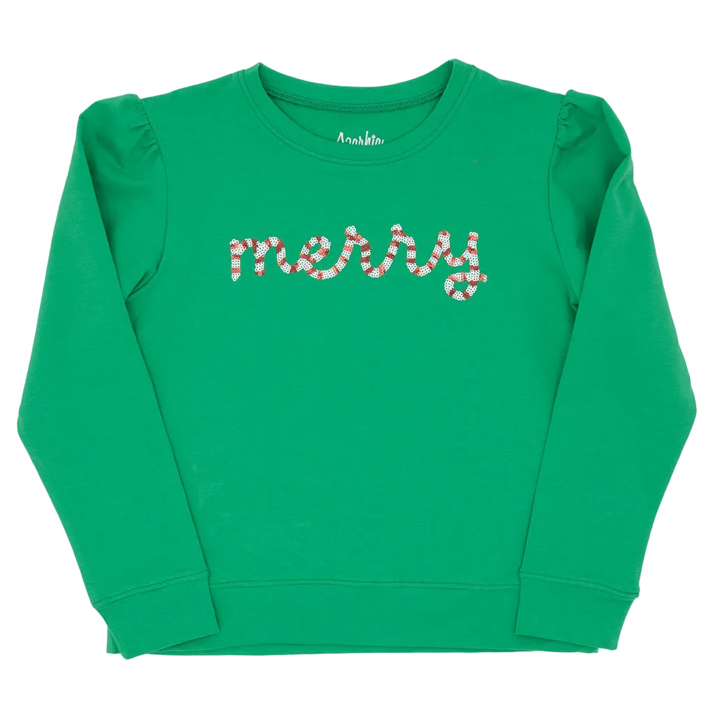 Sequin Merry Sweatshirt
