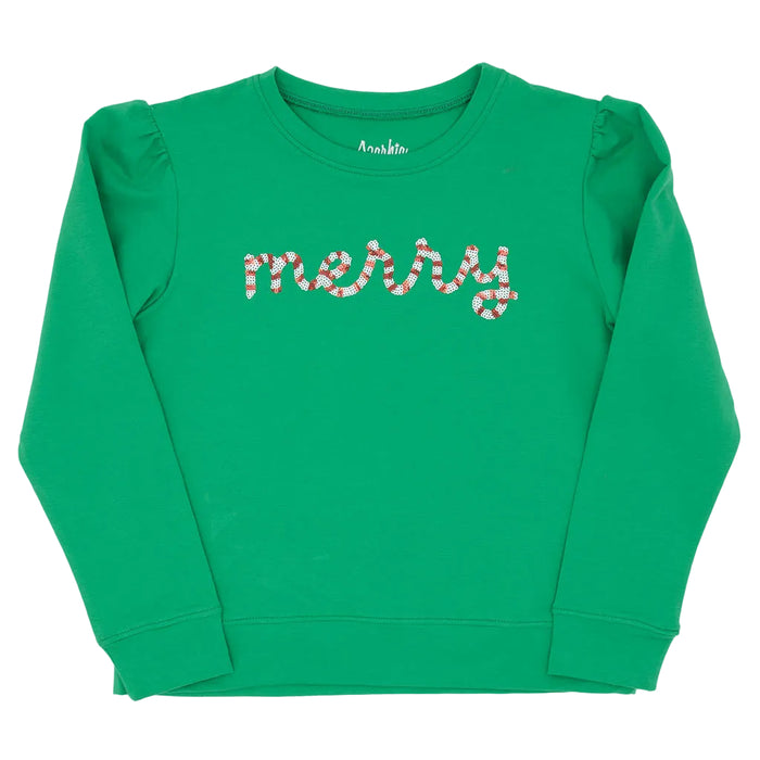 Sequin Merry Sweatshirt