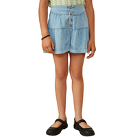 Button Detail Wide Leg Shorts