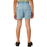 Button Detail Wide Leg Shorts