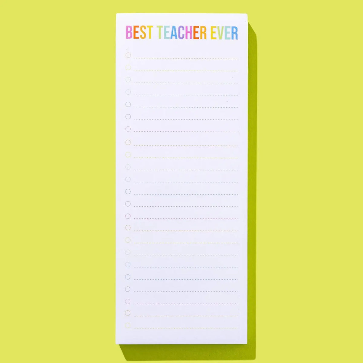 Best Teacher Ever Pad w/ Magnet - 100 Sheets