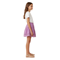 Crochet Ladder Trim Textured Skirt