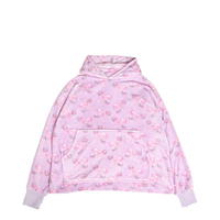 Fleece Oversized Blanket Hoodie | Orchid Floral