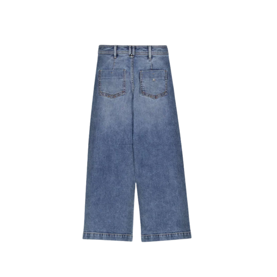 Wide Leg Denim Pants